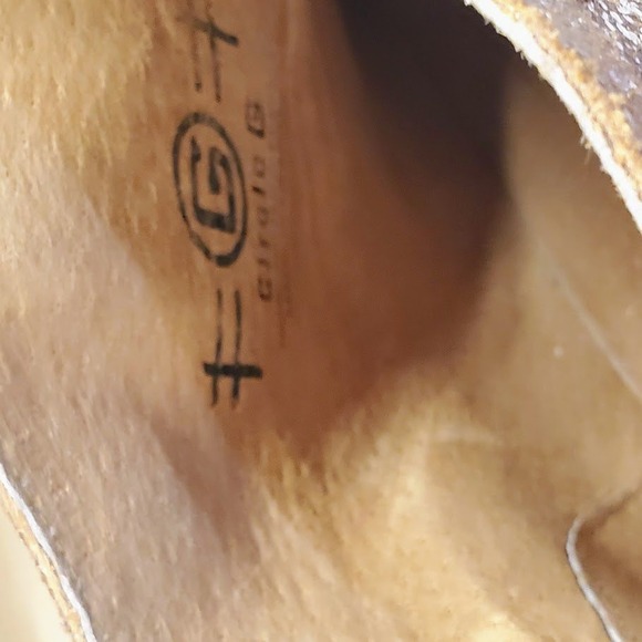 Circle G Western Boots Womens Size 9 Distressed Leather Zipper Ankle Boots - Picture 10 of 13